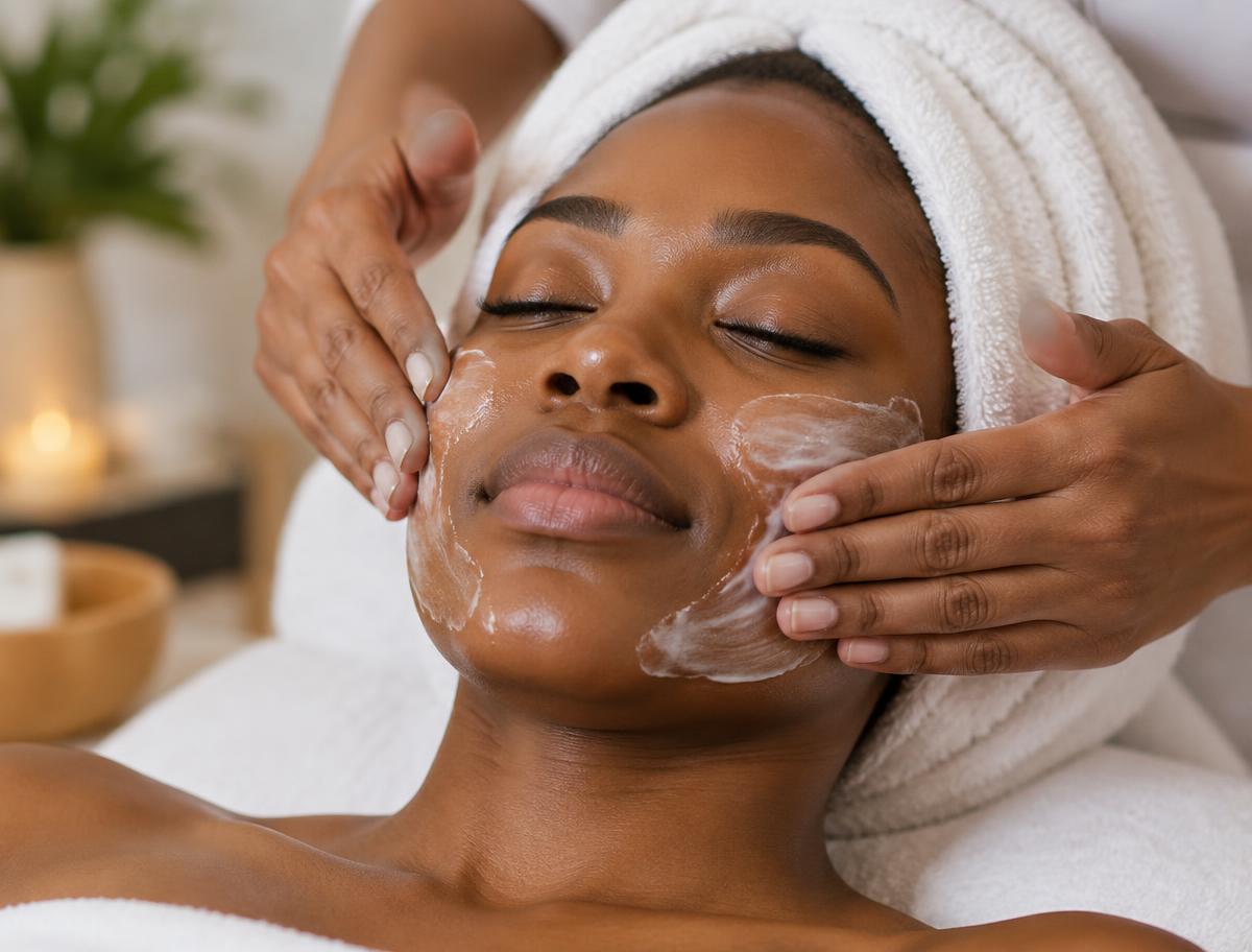 Organic facial treatment at LABRUSH